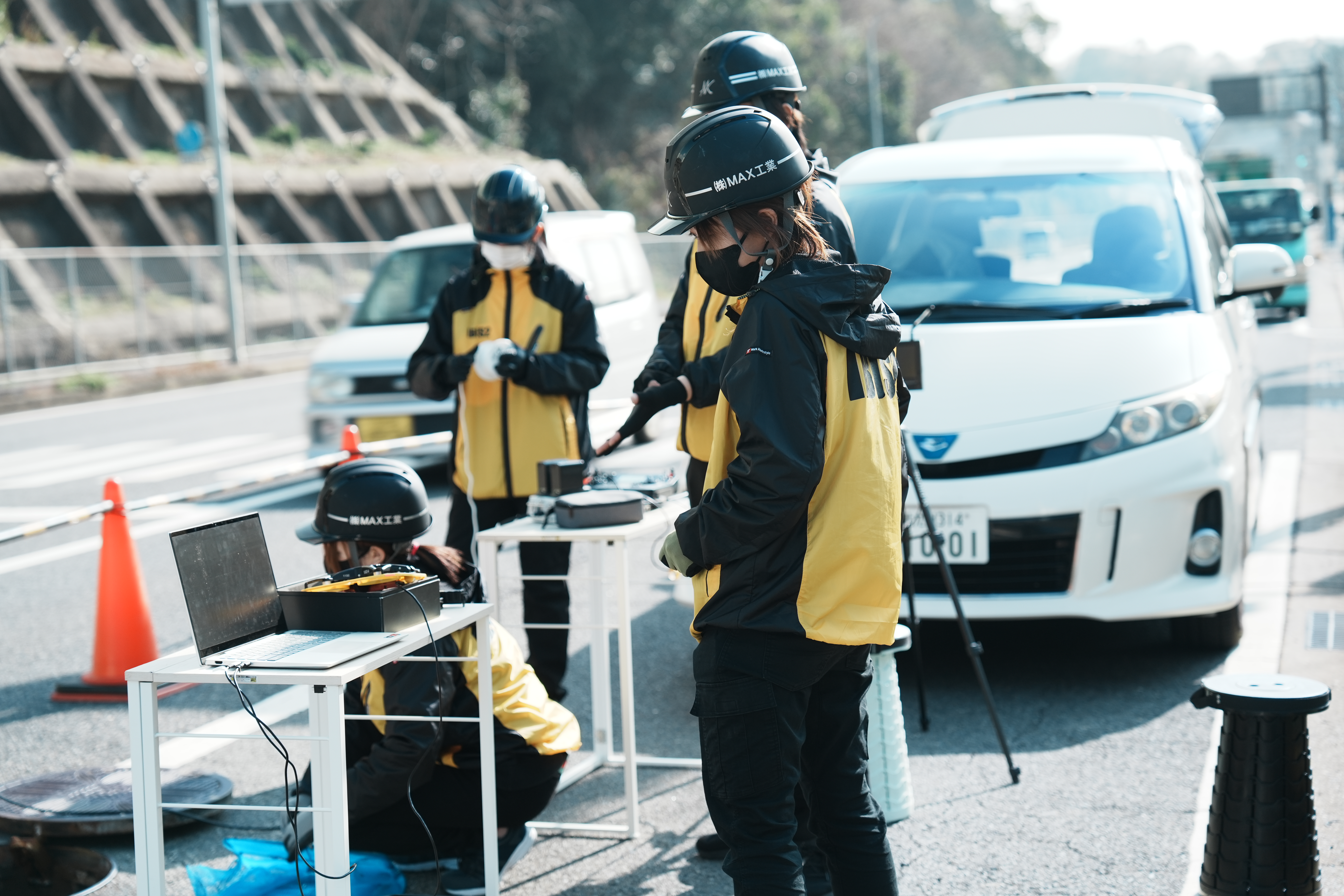 下水道調査現場1